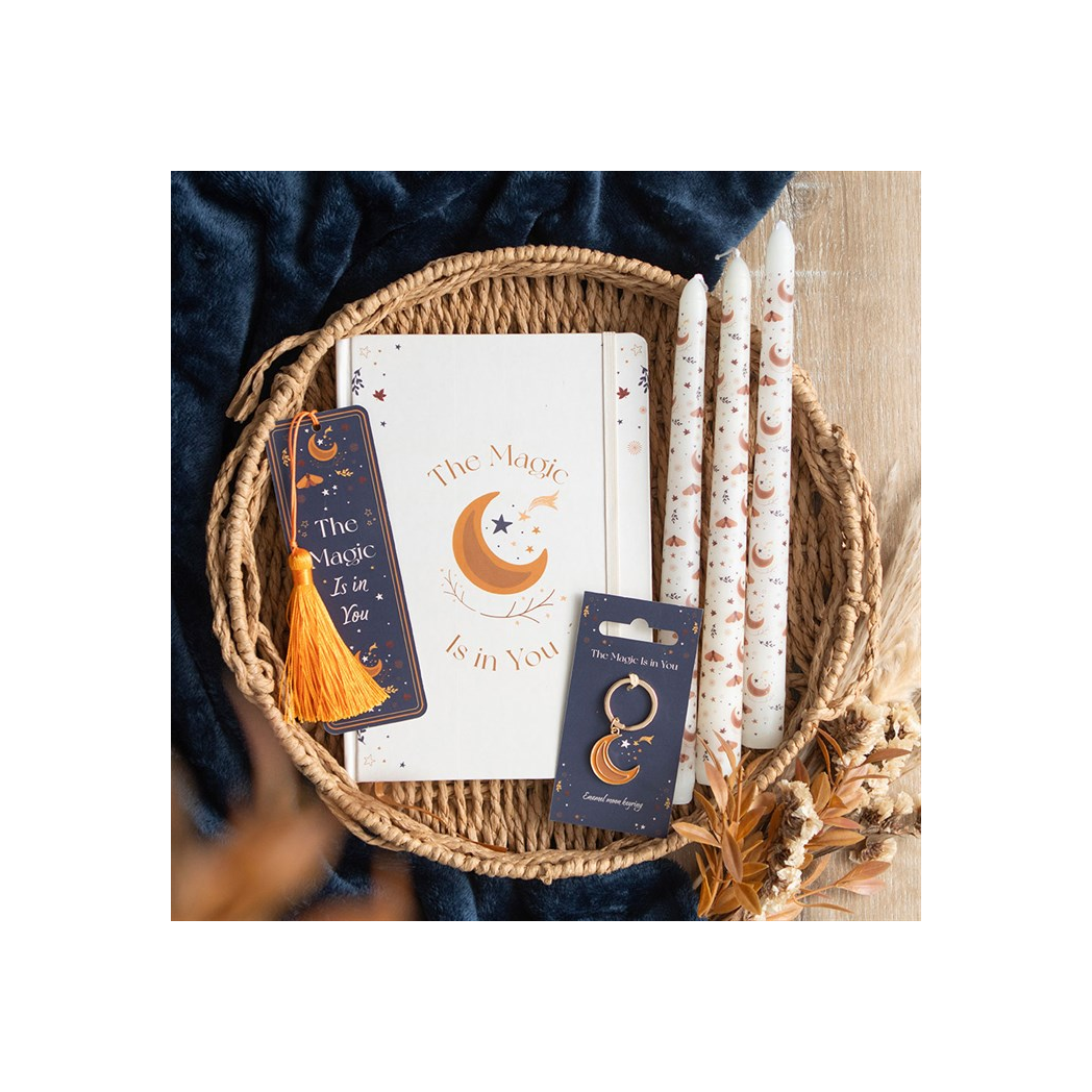 Set of 3 Harvest Moon Taper Candles