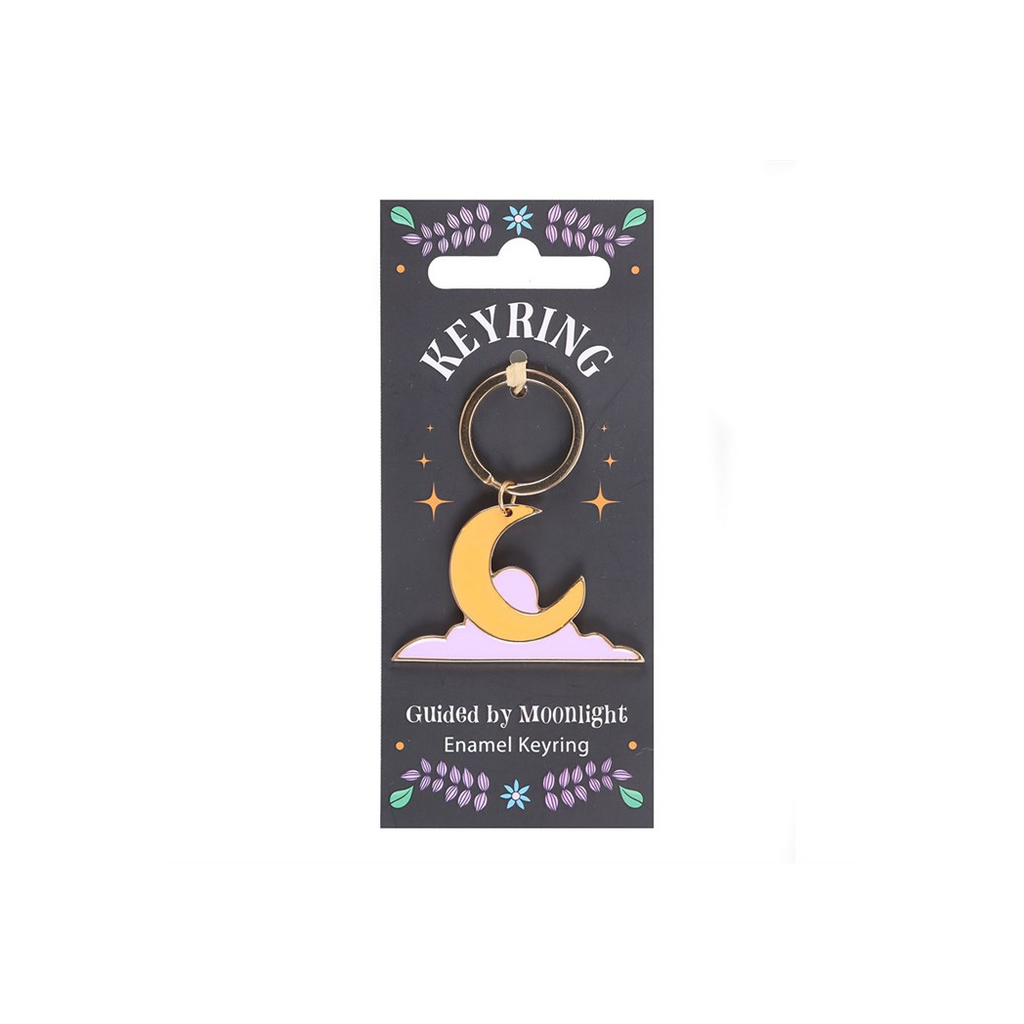 Guided by Moonlight Enamel Keyring